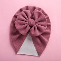 Baby Girl's Baby Boy's Elegant Simple Style Solid Color Bow Knot Baby Hat sku image 11