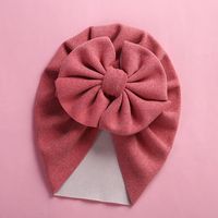 Baby Girl's Baby Boy's Elegant Simple Style Solid Color Bow Knot Baby Hat sku image 12