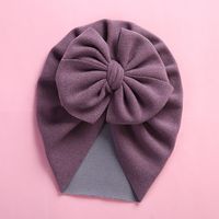 Baby Girl's Baby Boy's Elegant Simple Style Solid Color Bow Knot Baby Hat sku image 13