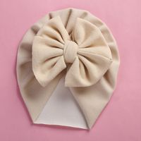 Baby Girl's Baby Boy's Elegant Simple Style Solid Color Bow Knot Baby Hat sku image 14