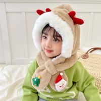 Children Unisex Cartoon Style Cute Basic Christmas Tree Antlers Beanie Hat main image 2