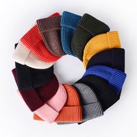 Unisex Basic Simple Style Solid Color Eaveless Wool Cap main image 4