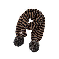 Unisex Vintage Style Stripe Knit Scarf main image 5