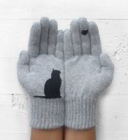 Unisex Cute Cat Gloves 1 Pair main image 3