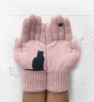 Unisex Cute Cat Gloves 1 Pair main image 2