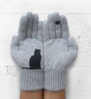 Unisex Cute Cat Gloves 1 Pair sku image 4