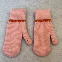 Mujeres Estilo Preppy Estilo Japones Dulce Color Sólido Guantes 1 Juego sku image 6