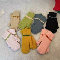 Women's Preppy Style Japanese Style Sweet Solid Color Gloves 1 Set main image 1