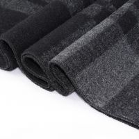 Men's Basic Color Block Plaid Wool Blend Tassel Scarf main image 7