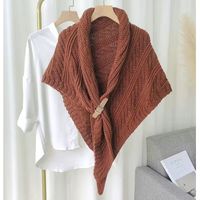 Women's Elegant Solid Color Knit Scarf sku image 2