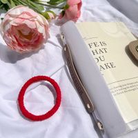 Women's Cute Solid Color Polyester Hair Tie sku image 10
