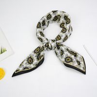 Best Seller In Europe And America Exclusive For Cross-border Fashion Cashmere Velvet Print Scarf Square Shawl Factory Wholesale sku image 6