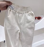 Casual Solid Color Cotton Boys Pants sku image 5