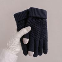 Unisex Simple Style Solid Color Gloves 1 Set sku image 4