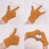 Unisex Simple Style Solid Color Gloves 1 Set main image 2