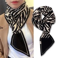 Women's Elegant Streetwear Stripe Polyester Scarf sku image 1