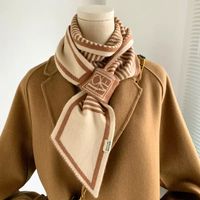 Women's Elegant Streetwear Stripe Polyester Scarf sku image 13