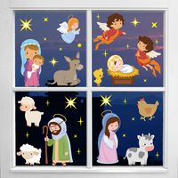 Cute Cartoon Static Film Car Window Stickers main image 2