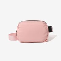 Unisex Sports Solid Color Pu Leather Waist Bags sku image 4