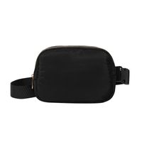 Unisex Sports Solid Color Pu Leather Waist Bags main image 5