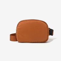 Unisex Sports Solid Color Pu Leather Waist Bags sku image 5