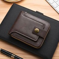 Men's Solid Color Pu Leather Buckle Wallets main image 2