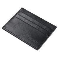 Men's Solid Color Pu Leather Open Card Holders sku image 3