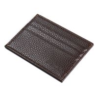 Men's Solid Color Pu Leather Open Card Holders sku image 2