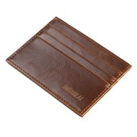 Men's Solid Color Pu Leather Open Card Holders sku image 5
