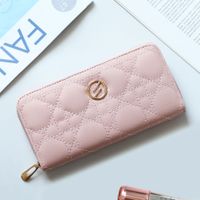 Unisex Solid Color Pu Leather Zipper Wallets sku image 7