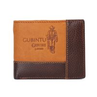 Men's Solid Color Leather Open Wallets sku image 2