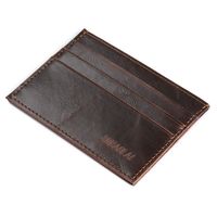 Men's Solid Color Pu Leather Open Card Holders sku image 4