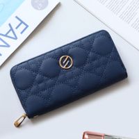 Unisex Solid Color Pu Leather Zipper Wallets sku image 10