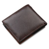 Men's Solid Color Leather Open Wallets main image 2