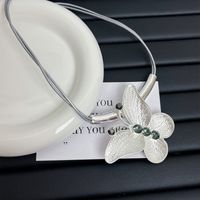 Simple Style Butterfly Alloy Wholesale Pendant Necklace sku image 1