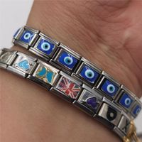 Vintage Style Devil's Eye Stainless Steel Bracelets main image 5