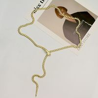 Vintage Style Snake Alloy Plating Unisex Necklace sku image 1