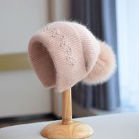 Women's Basic Solid Color Eaveless Wool Cap sku image 1