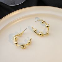 1 Pair Vintage Style Geometric Solid Color Plating Alloy Gold Plated Silver Plated Ear Studs main image 1