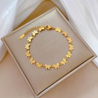 Style Simple Style Classique Papillon Acier Au Titane Bracelets En Masse sku image 1