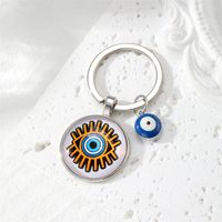 Vintage Style Devil's Eye Palm Alloy Glass Bag Pendant main image 5