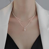 Elegant Water Droplets Solid Color Sterling Silver Plating Silver Plated Pendant Necklace main image 7