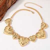Elegant Solid Color Ferroalloy Plating 14k Gold Plated Women's Necklace main image 3
