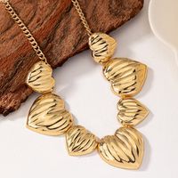 Elegant Solid Color Ferroalloy Plating 14k Gold Plated Women's Necklace main image 5