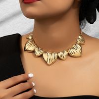 Elegant Solid Color Ferroalloy Plating 14k Gold Plated Women's Necklace sku image 1