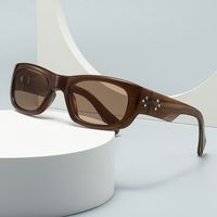 Simple Style Solid Color Pc Square Full Frame Glasses main image 5