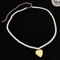 Elegant Heart Shape Imitation Pearl Alloy Women's Chain Belts main image 3