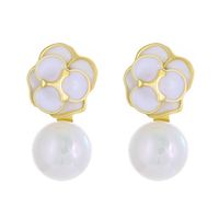 1 Pair Vintage Style Flower Alloy Drop Earrings sku image 1