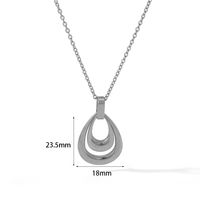 304 Stainless Steel Vintage Style Polishing Plating Water Droplets Jewelry Set main image 3