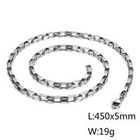 Wholesale Simple Style Solid Color Titanium Steel Plating Chain Gold Plated Necklace sku image 43